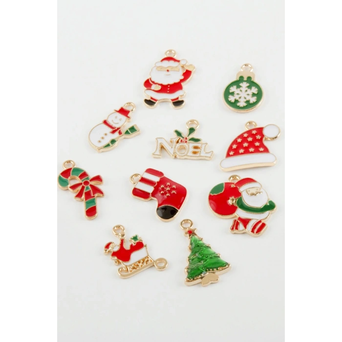 Karışık Yılbaşı Özel Mineli Kolye Ucu 1 Adet