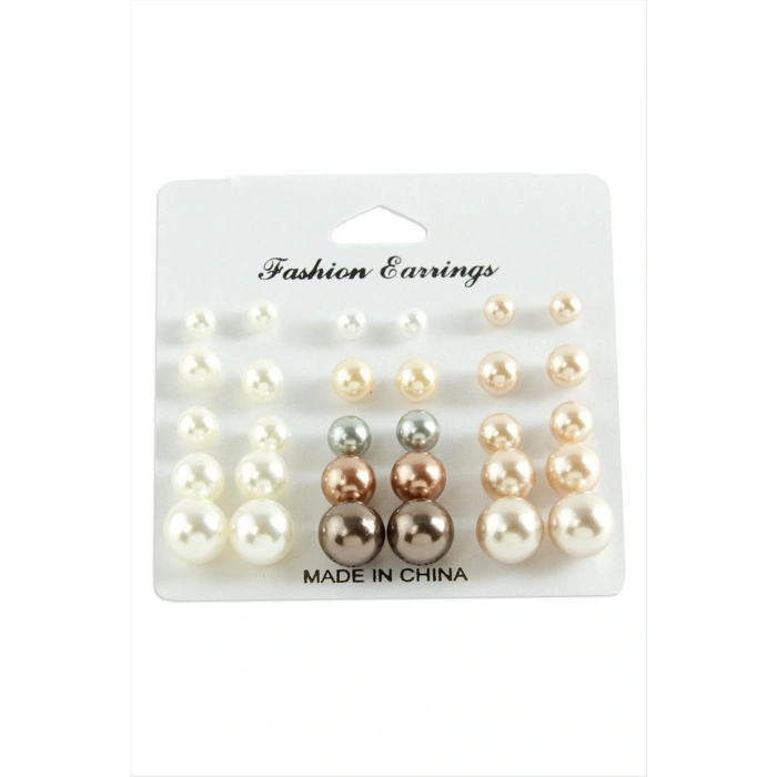 Kartlı İnci Küpe 30 Adet