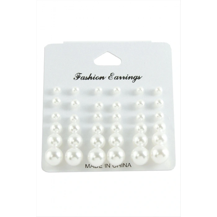 Kartlı İnci Küpe 30 Adet