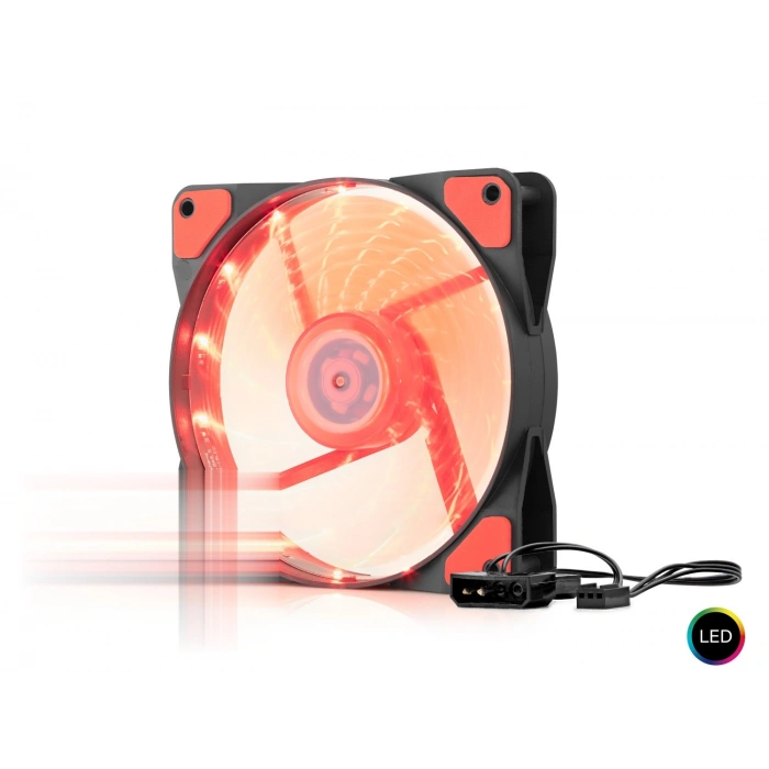 Kasa Fanı Led 12 Cm - Siyah HDX1520