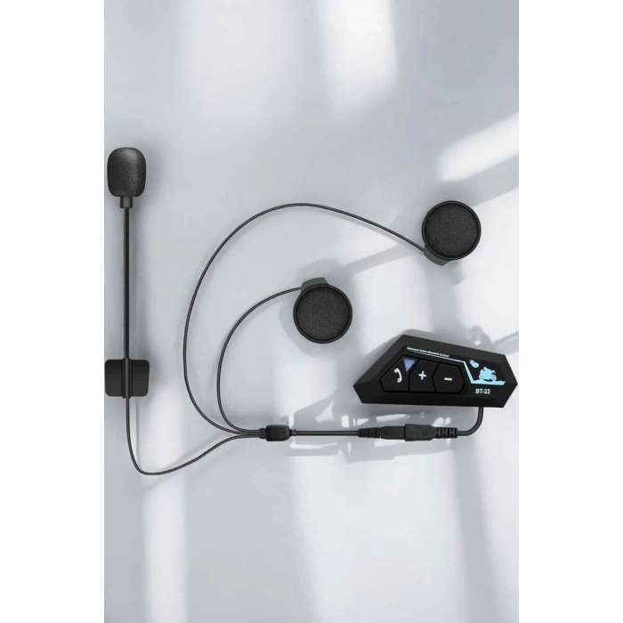 Kask Kulaklığı Motosiklet Intercom Interkom Dinleme Konuşma Özellikli Su Geçirmez