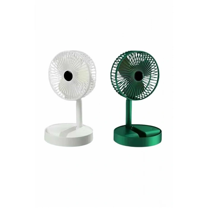 Katlanabilir Teleskopik Şarjlı Fan Masaüstü Soğutucu Vantilatör