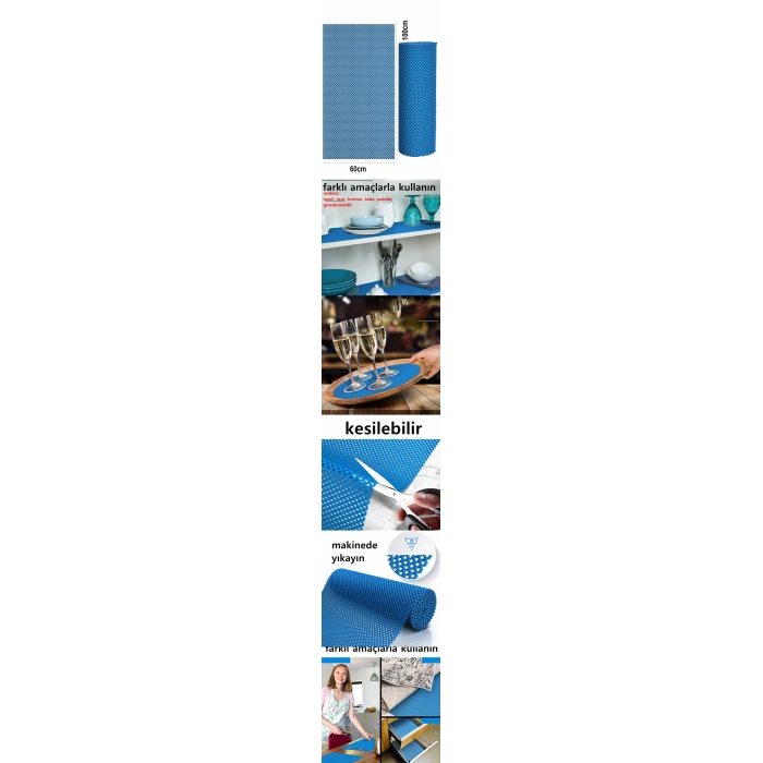 Kaydırmaz Rulo Mat Halı Çekmece Sofra Dolap Kaydırmazı 60x100cm