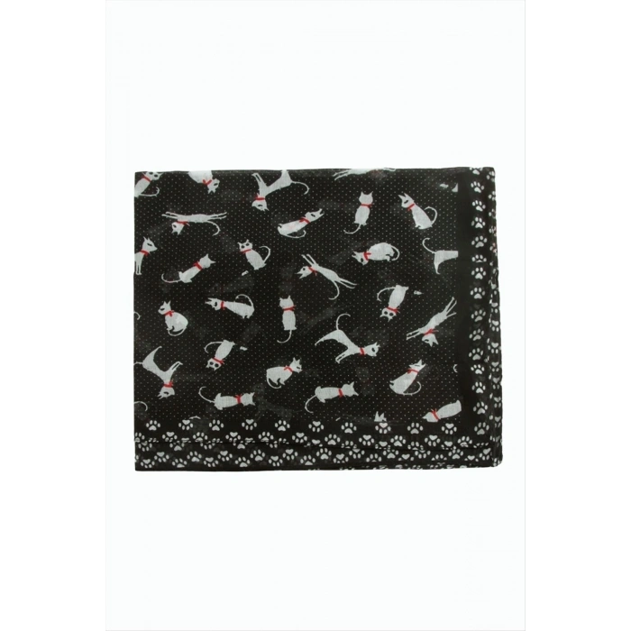 Kedi Desenli Bandana 50*50
