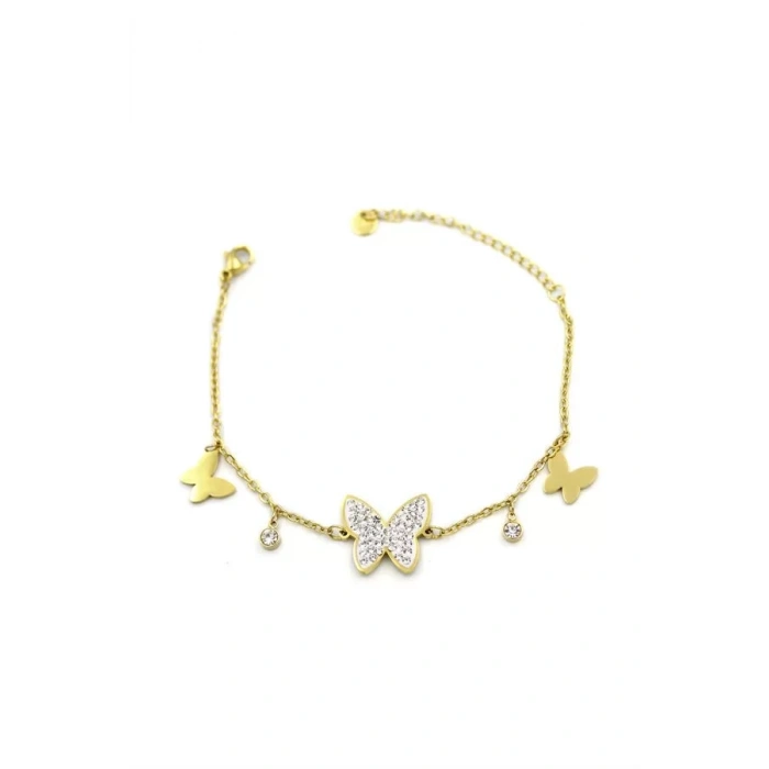 Kelebek Bileklik - Altın