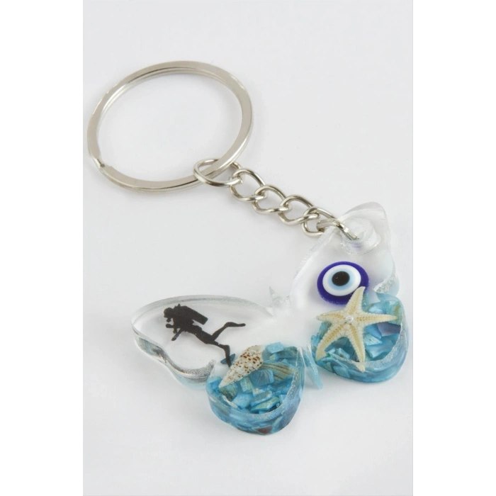 Kelebek Epoksi Anahtarlık