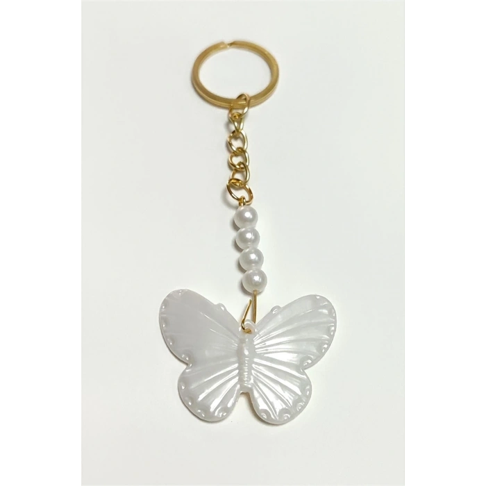 Kelebek İnci Anahtarlık
