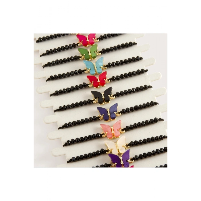 Kelebek Sedef Kristal Bileklik