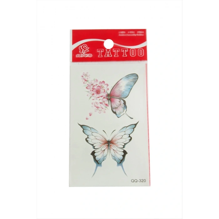 Kelebek Tattoo Dövme Sticker