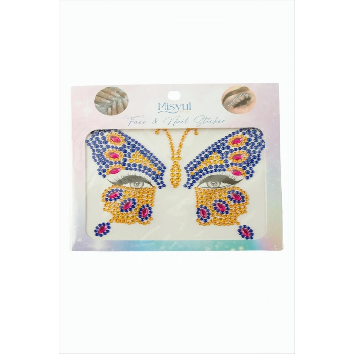 Kelebek Tırnak ve Yüz Süsleme Taşı