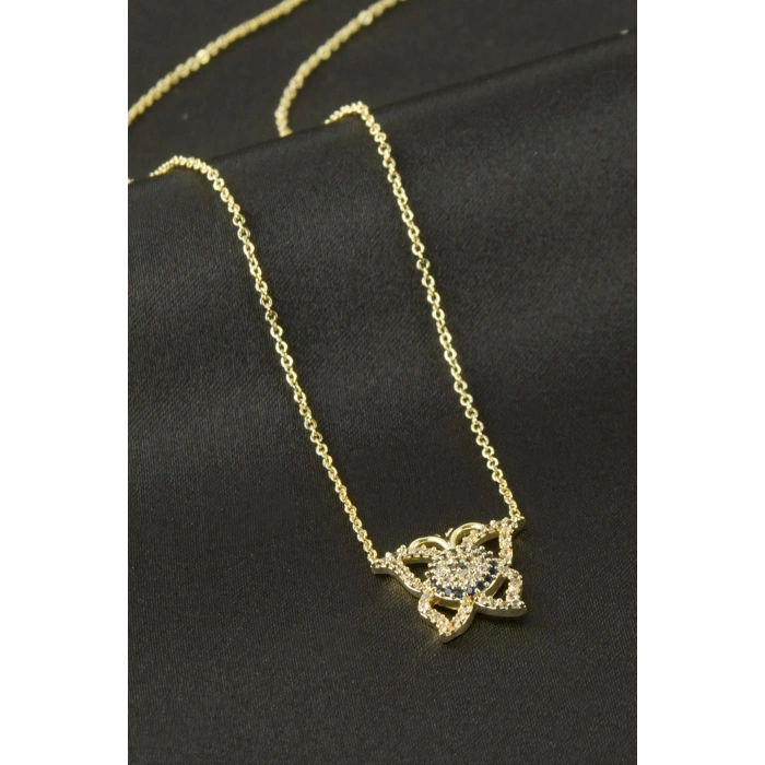 Kelebek Zirkon Taşlı Kolye