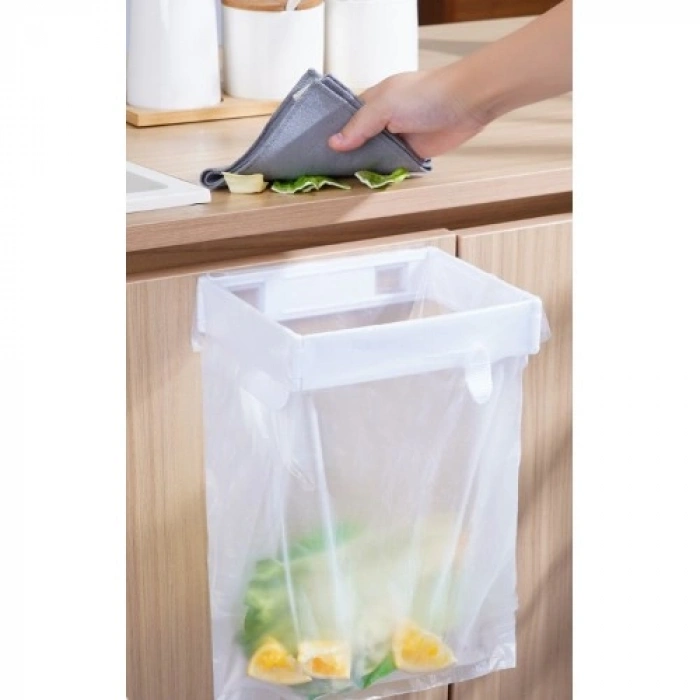 Kendinden Yapışkanlı Katlanabilir Çöp Poşeti Tutucu Aparat