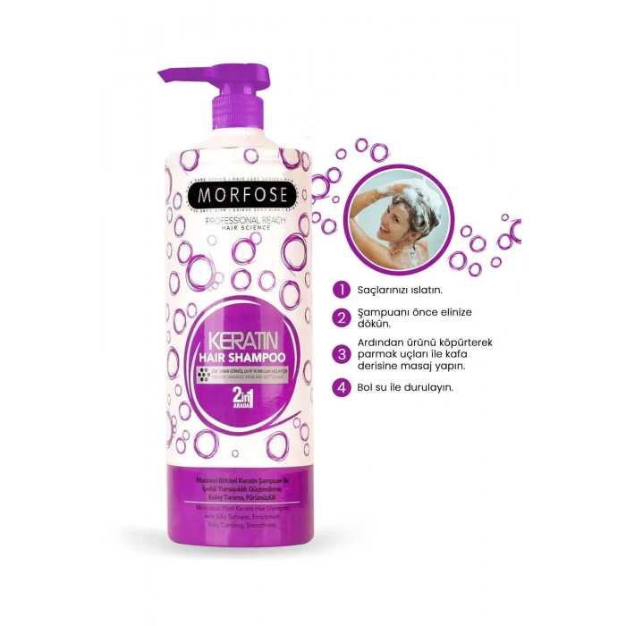 Keratin Şampuan 1000 ML - Besleyici Koruyucu Etki