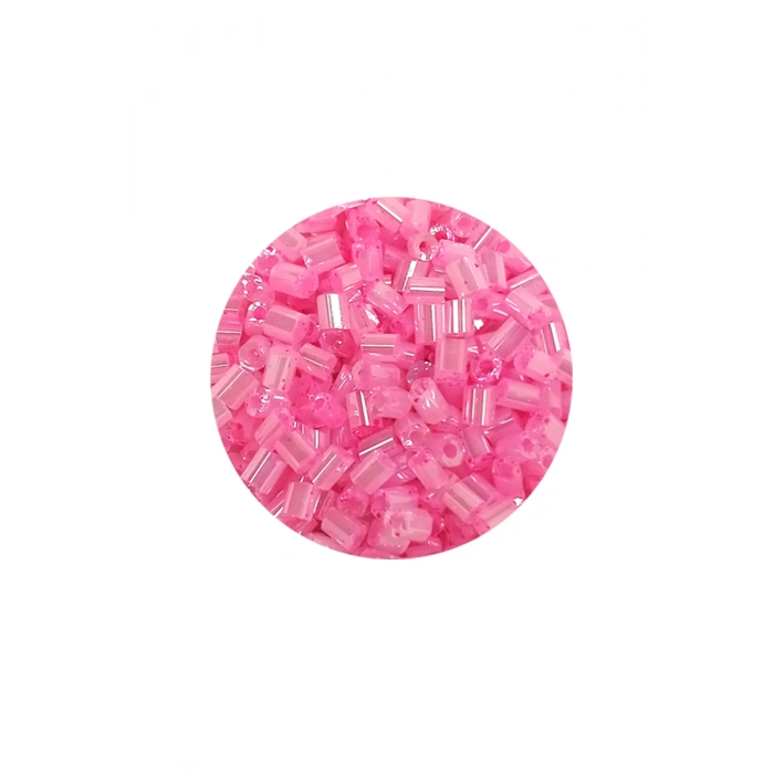Kesme Cam Boncuk 2mm - 20 Gram - Pembe -BNC323