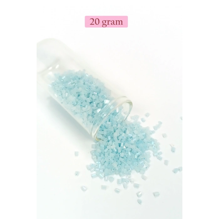 Kesme Cam Boncuk 2mm - 4 Renk - Toplam 80 Gram - BNC439