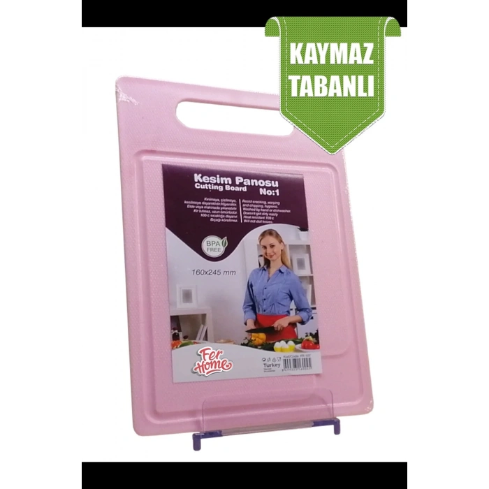 Kesme Tahtası Kaydırmaz Plastik Kesme Sunum Tahtası Pratik Kesim Panosu 160x245 Mm -FR-107
