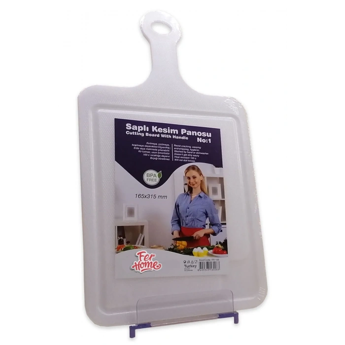 Kesme Tahtası Kaydırmaz Plastik Kesme Sunum Tahtası Pratik Kesim Panosu 165x315 Mm -FR-105