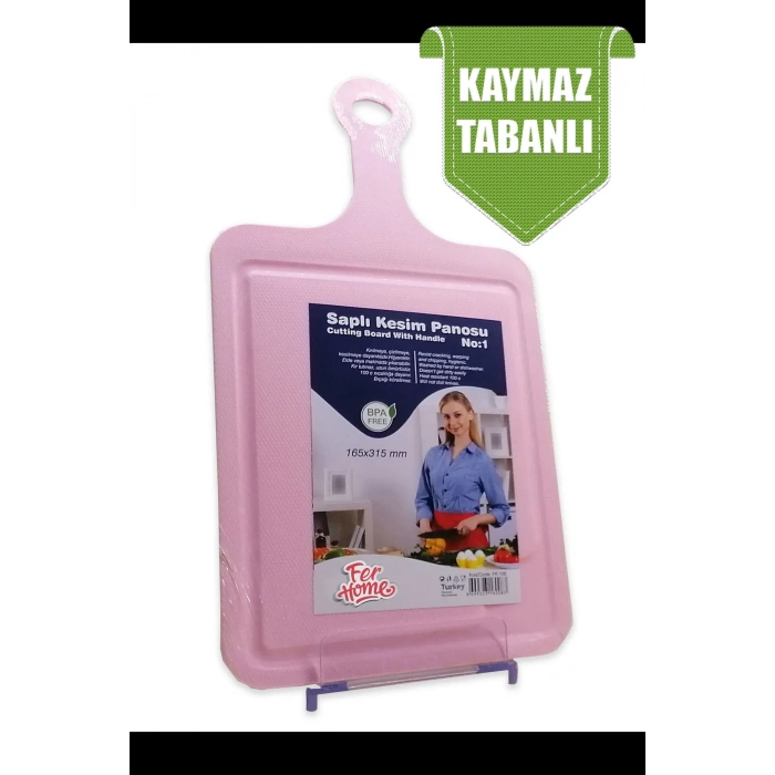 Kesme Tahtası Kaydırmaz Plastik Kesme Sunum Tahtası Pratik Kesim Panosu 165x315 Mm -FR-105