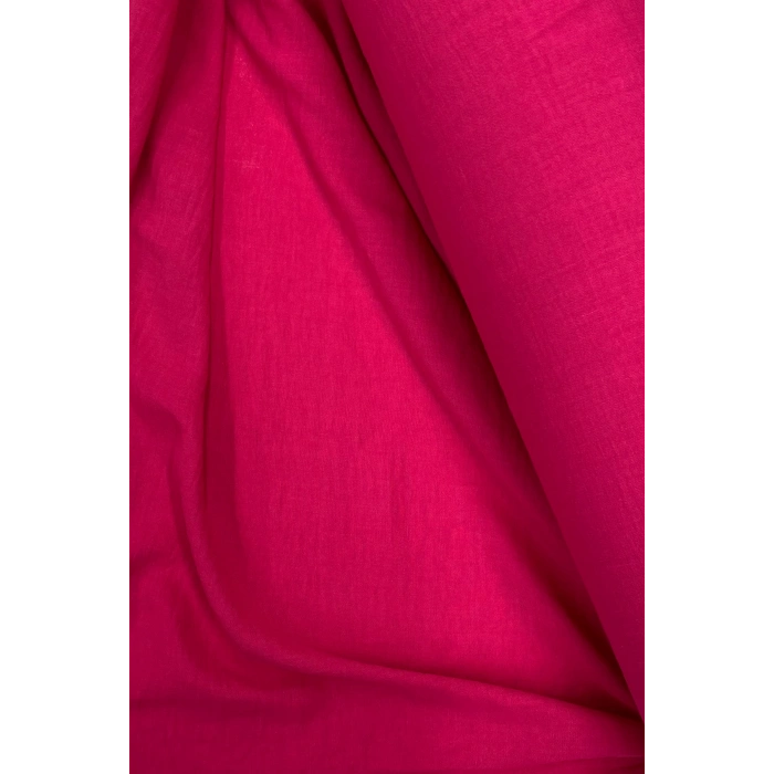 Keten Kumaş - Organik Kumaş - Perde Kumaşı - Ince Keten - Kıyafet Için Kumaş Örtü Fuşya 73
