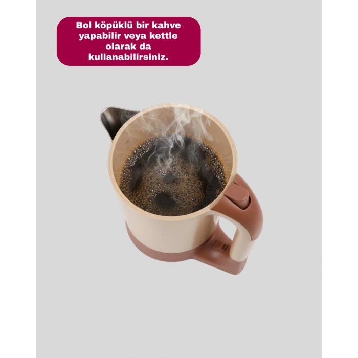 Kettle Özellikli Türk Kahvesi Makinesi Taşınabilir Mini Tasarım