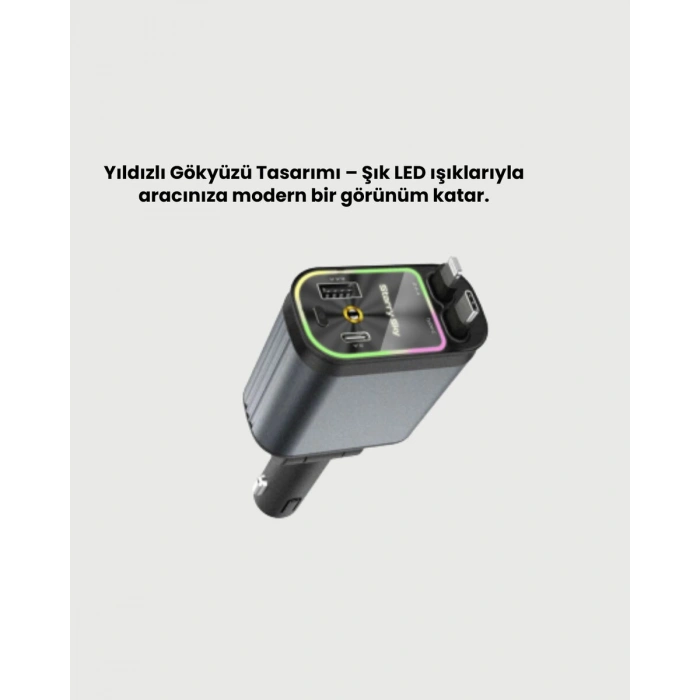Kia Seat Mazda Mitsubishi Araçlar İçin Çok Fonksiyonlu Araç Şarj Adaptörü