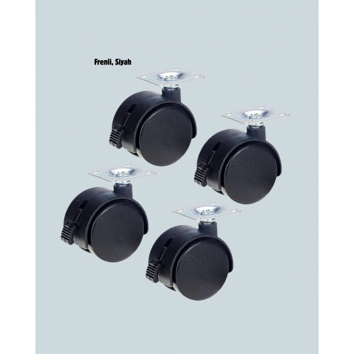Kilitli Mini Tekerlek Ayak 4 Cm 4’lü Set