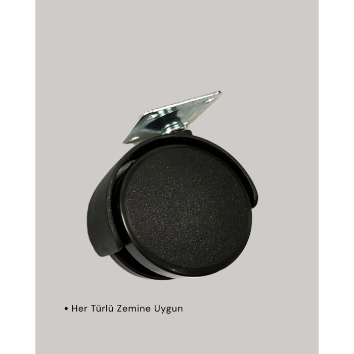 Kilitsiz 4 Cm Tekerlek Ayak 4’lü Set Sessiz Ve Dayanıklı