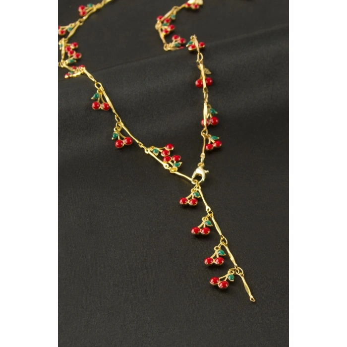 Kiraz Mineli Y Kolye