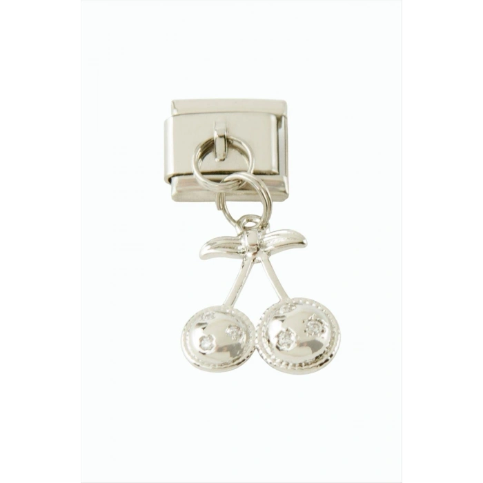 Kiraz Sallatılı Çelik Charm