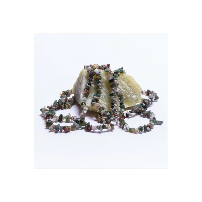 Kırık Hint Akiği Doğal Taş