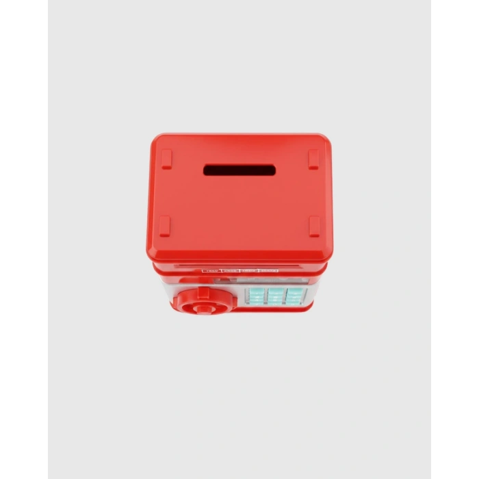Kırmızı Şifreli Atm Kasa Para Yutan Kumbara
