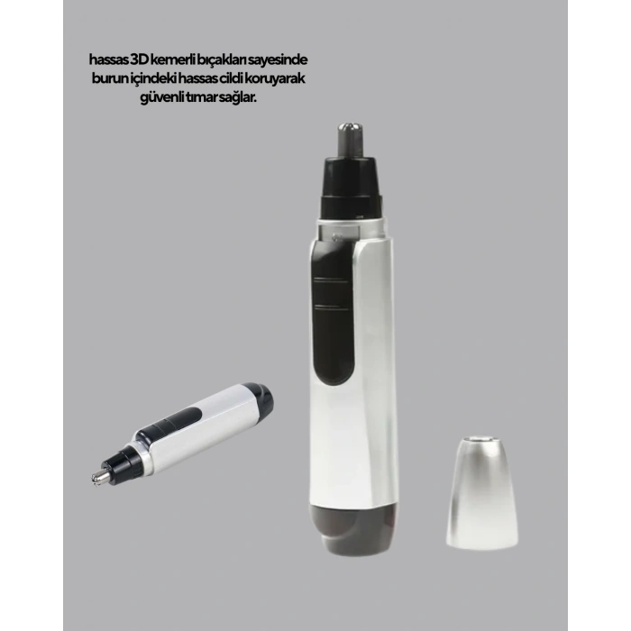 Kişisel Burun Ve Kulak Tıraş Makinesi 3d Kavisli Bıçak Ve Kompakt Tasarım