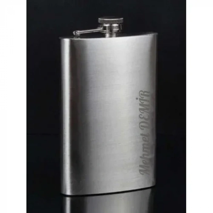 Kişiye Özel 9 Oz Çelik Cep Matarası 266 Ml içki Viski Konyak Alkol Matarası Vip Hediye