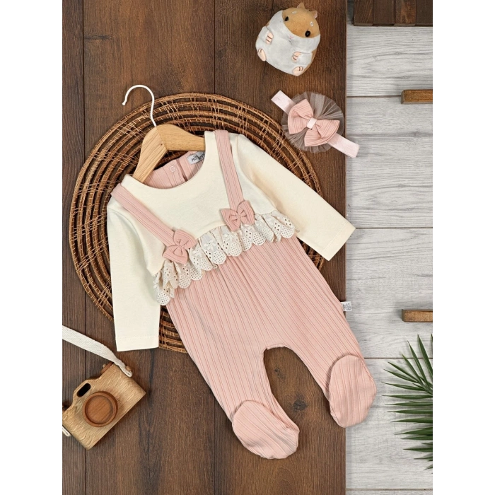 Kışlık Pamuklu 2li Kız Bebek Tulum