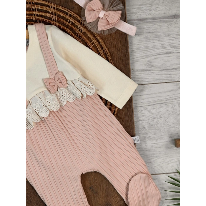 Kışlık Pamuklu 2li Kız Bebek Tulum