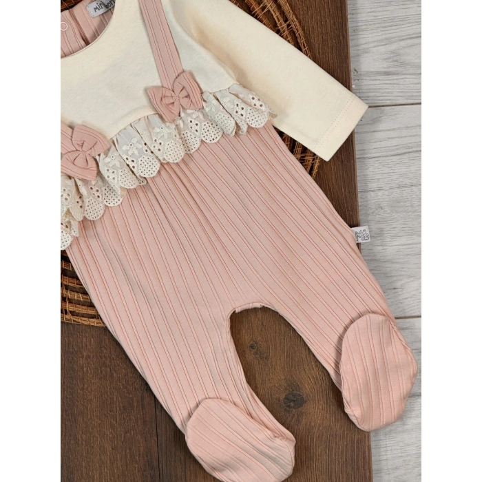 Kışlık Pamuklu 2li Kız Bebek Tulum