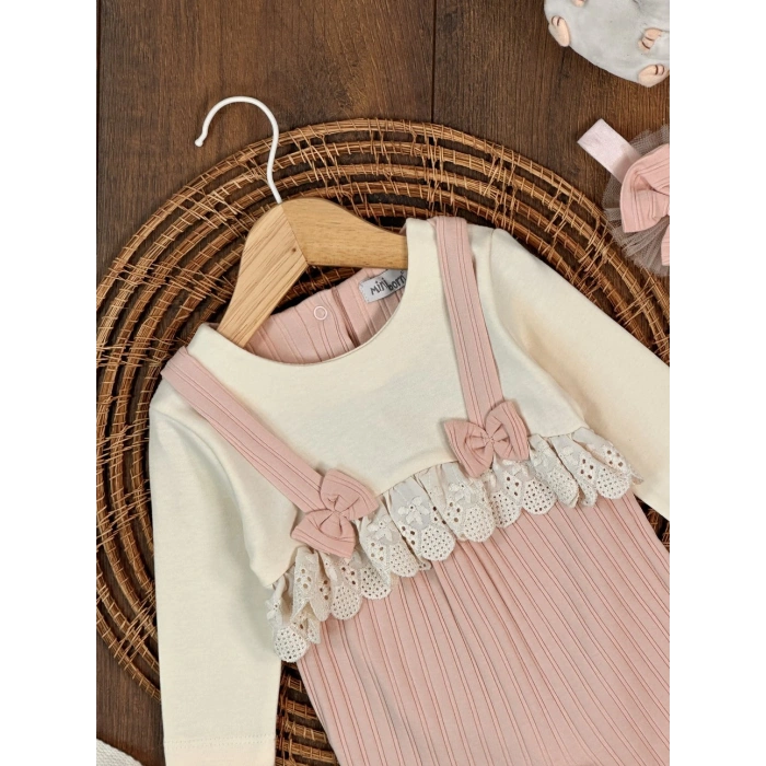 Kışlık Pamuklu 2li Kız Bebek Tulum