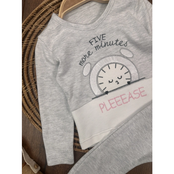 Kışlık Pamuklu Kiz Bebek 2li Takım