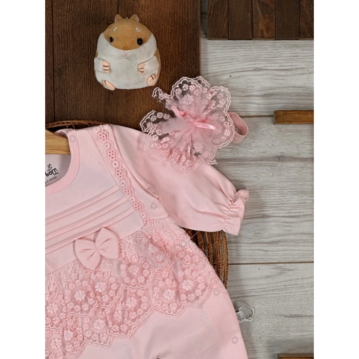 Kışlık Pamuklu Kız Bebek Tulum