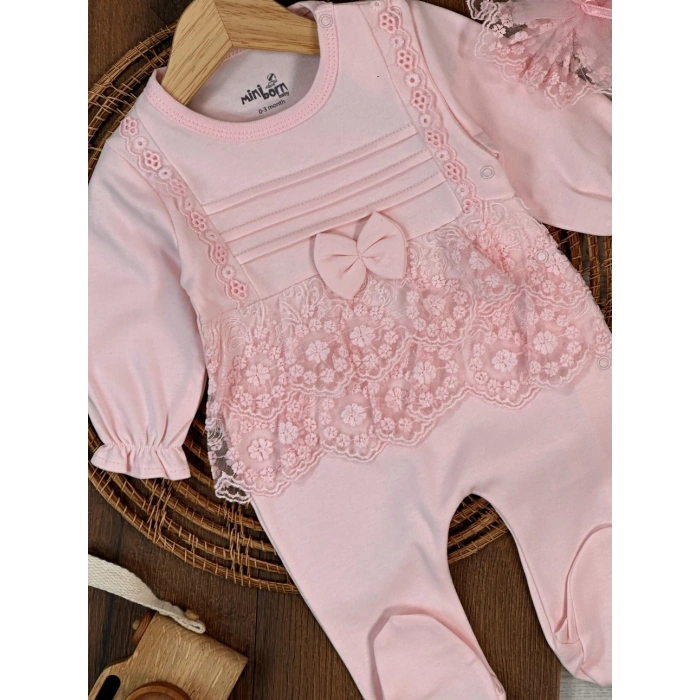 Kışlık Pamuklu Kız Bebek Tulum