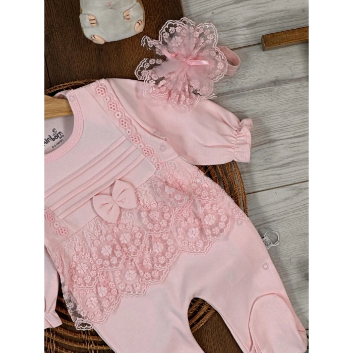 Kışlık Pamuklu Kız Bebek Tulum