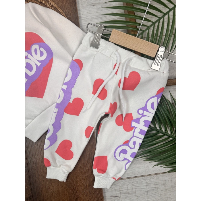 Kışlık Pamuklu Kız Çocuk 2li Takım