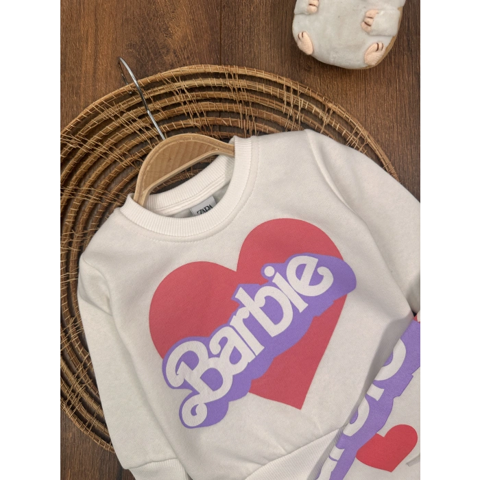 Kışlık Pamuklu Kız Çocuk 2li Takım