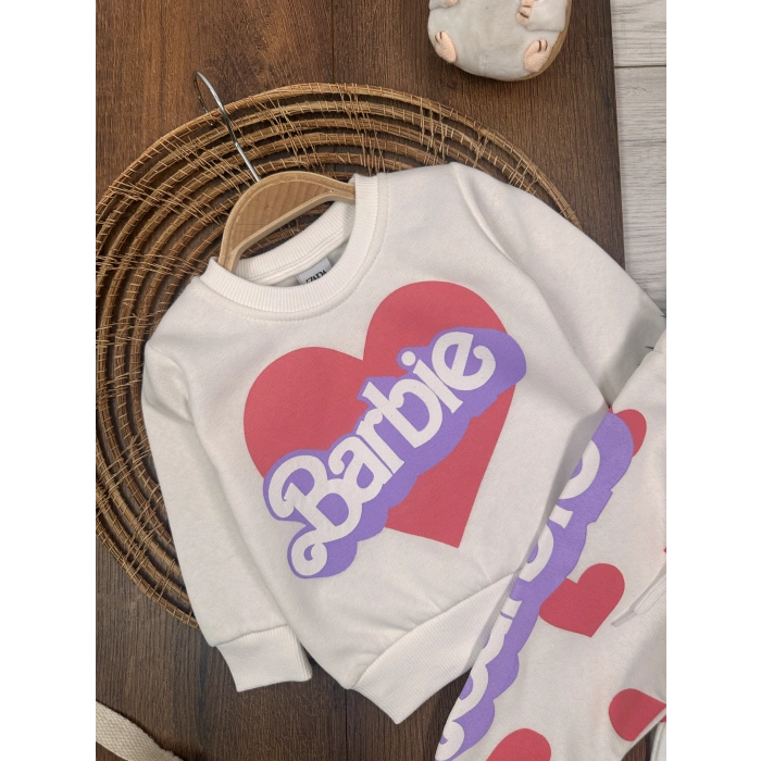 Kışlık Pamuklu Kız Çocuk 2li Takım