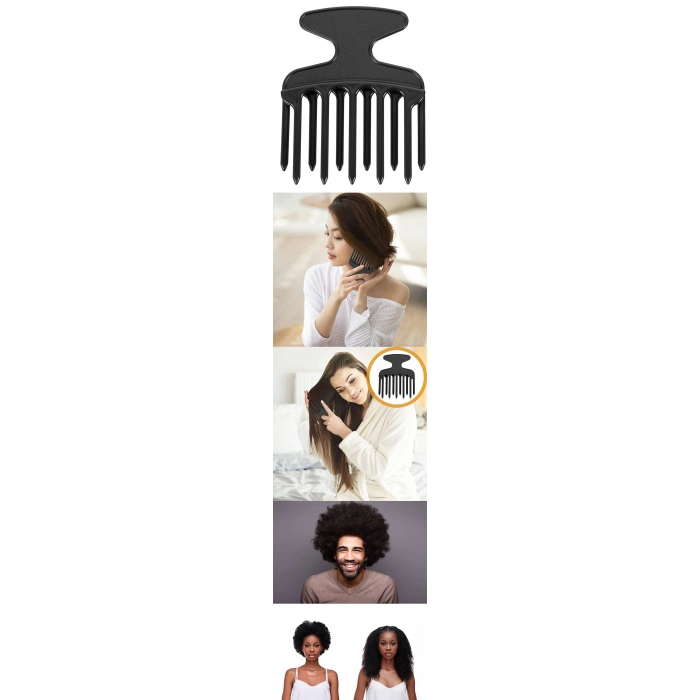 Kıvırcık Saç Açıcı Afro Perma Tarağı