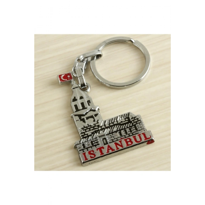 Kız Kulesi İstanbul Yazılı Metal Anahtarlık