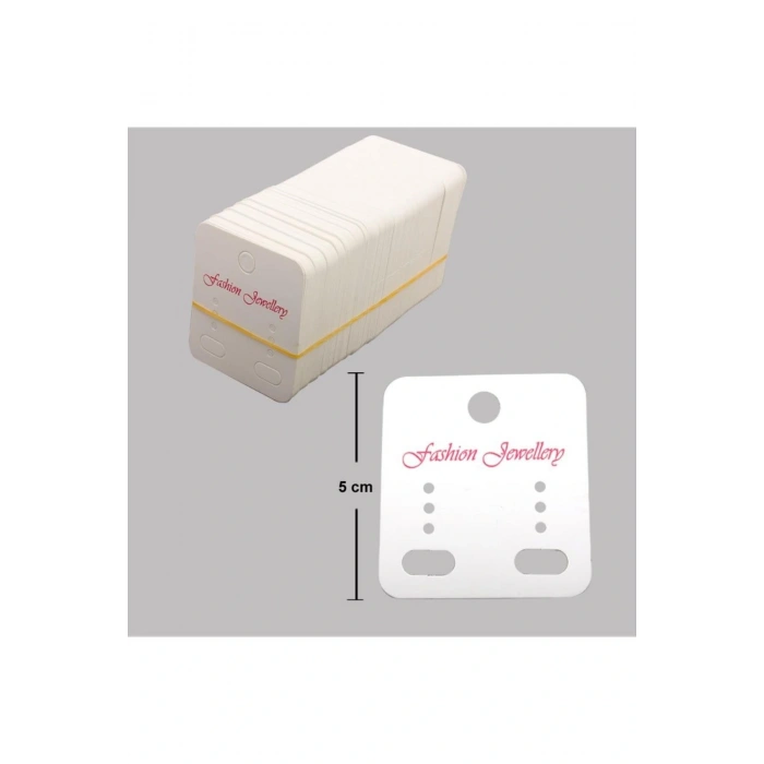 Klıpsli 3 delikli küpe kartı