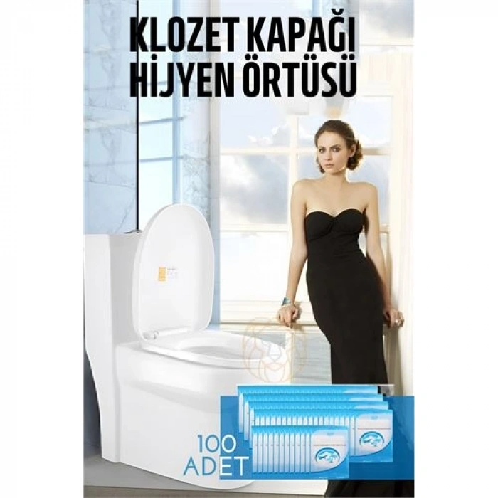 Klozet Kapağı Kılıfı Hijyenik Tek Kullanımlık 100 Adet