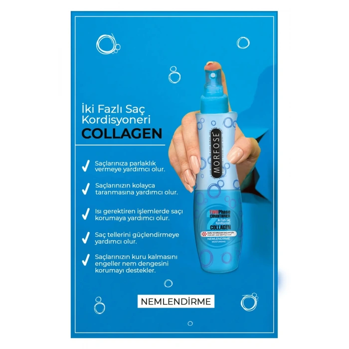 Kolajen Çift Fazlı Kondisyoner Fön Suyu 240 ML - mrfs