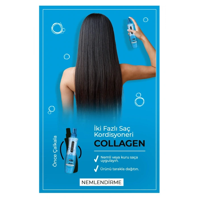 Kolajen Çift Fazlı Kondisyoner Fön Suyu 240 ML - mrfs